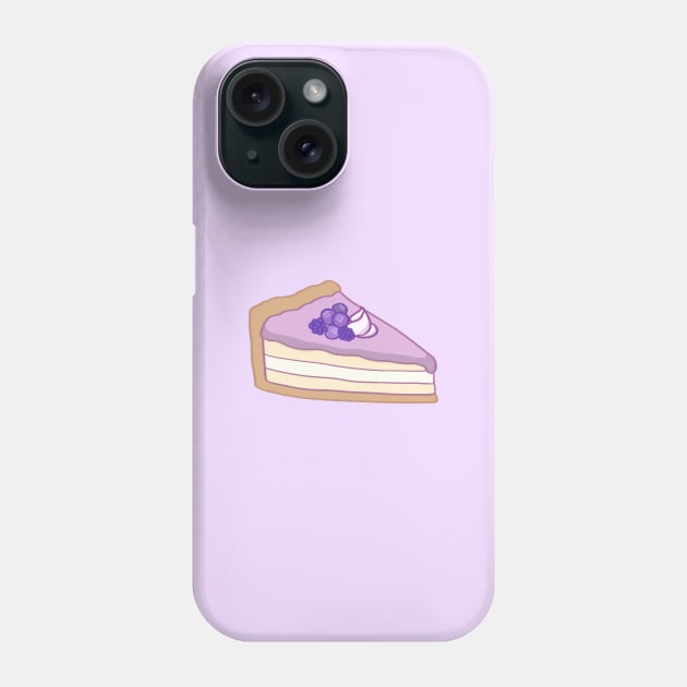 Blueberry cheese cake cartoon Phone Case by ballooonfish