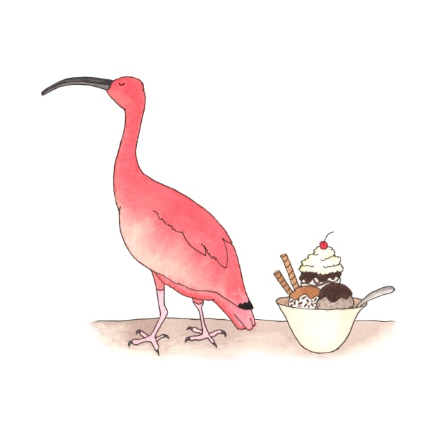 I is for Ibis by thewatercolorwood