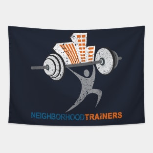 NeighborhoodTrainers Vintage Chest Logo and Name Tapestry
