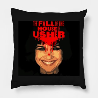 The Fall of the House of Usher Carla Gugino skull mask Pillow