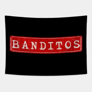 vintage retro plate Banditos Tapestry