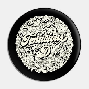 Vintage Circle - Tenacious D Pin