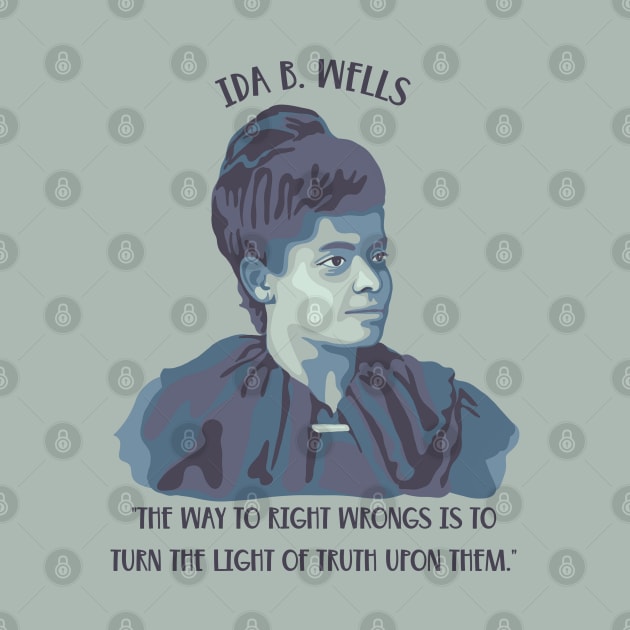 Ida B. Wells Portrait and Quote by Slightly Unhinged