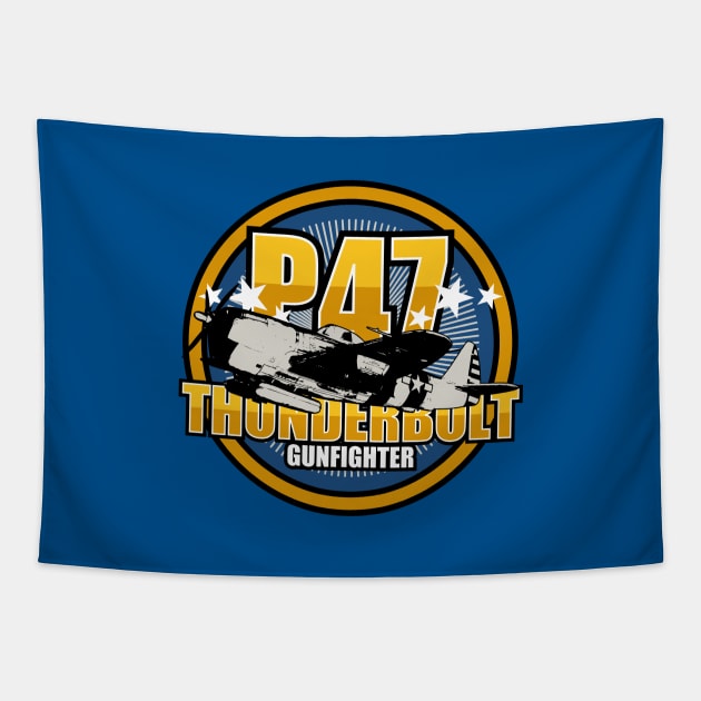 P-47 Thunderbolt Tapestry by TCP