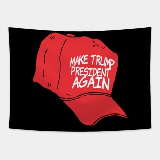 Retro Vintage Make Trump President Again Tapestry