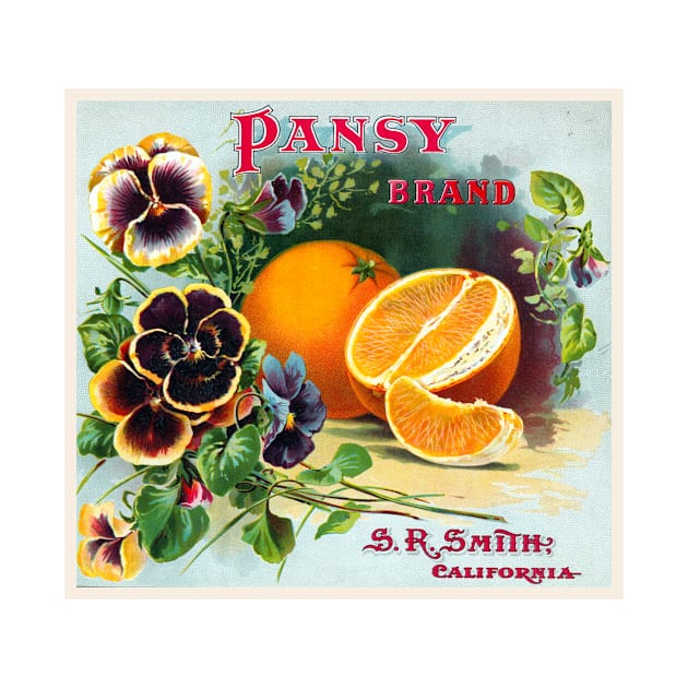 Pansy Brand crate label, 1885 - 1899 by WAITE-SMITH VINTAGE ART