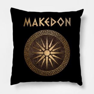 Ancient Makedon Shield Alexander the Great Pillow