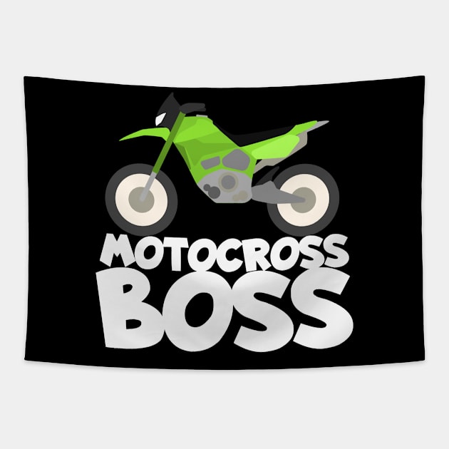 Motocross boss Tapestry by maxcode