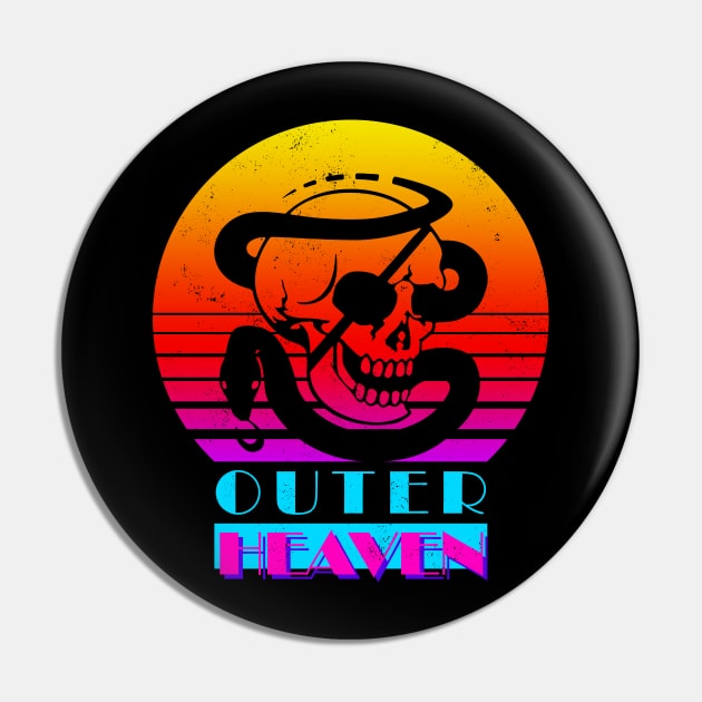 Outer Heaven Retro Pin by CCDesign