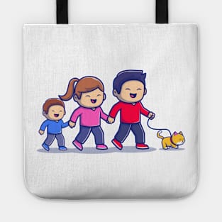 Cute Family Walking Tote