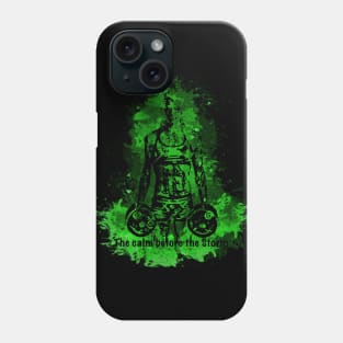 The Calm Before The Storm (green) Phone Case