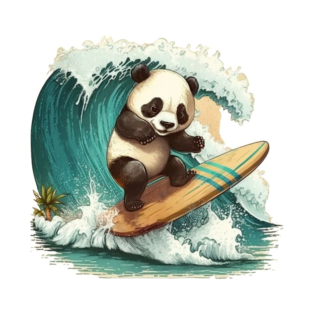 Surfing Panda by Path