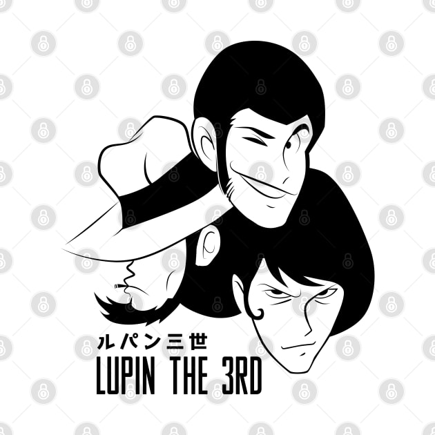 218 Lupin 3head by Yexart