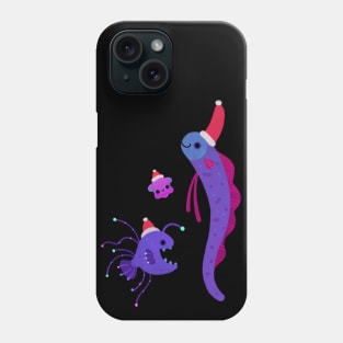 Christmas in the deep sea Phone Case