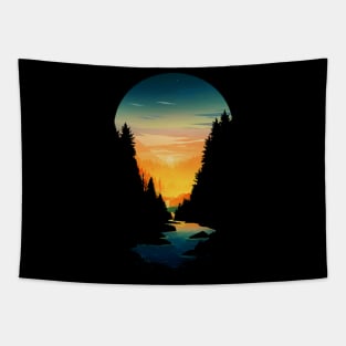 Summer Sunset Tapestry