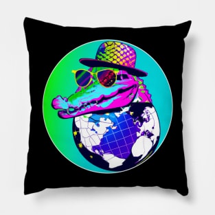 Pimping gator is planning world domination Pillow