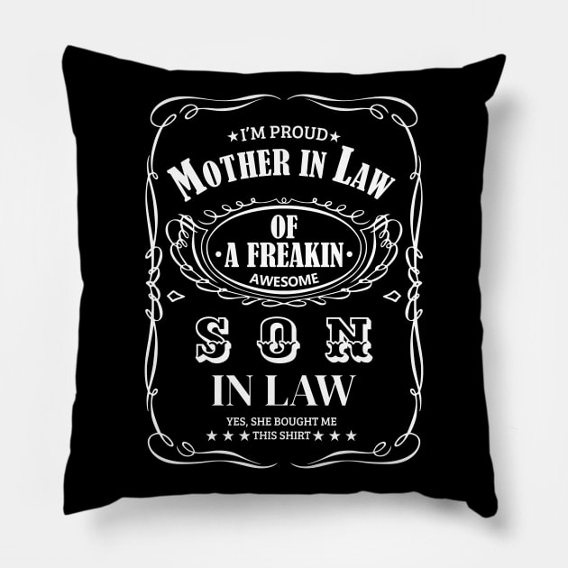 Awesome Mother In Law Pillow by Kingerv Studio