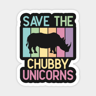 Save the chubby unicorns Magnet