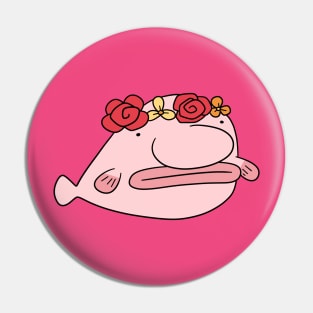 Flower Crown Blobfish Pin