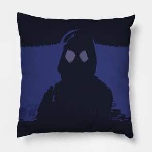 Abstract Masked Man Pillow