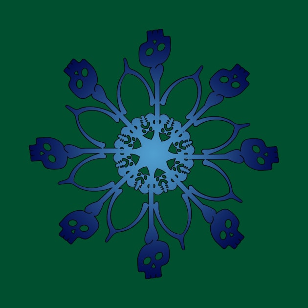 Bones Snowflake by Jaq of All