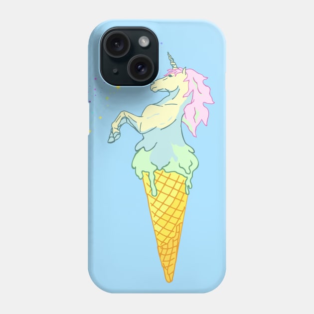 unicorn ice cream Phone Case by FandomizedRose