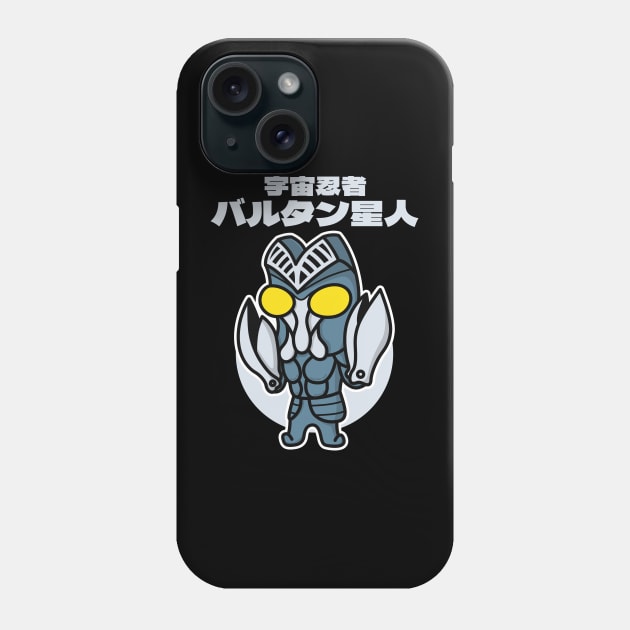 Space Ninja Alien Baltan Chibi Style Kawaii Phone Case by The Toku Verse