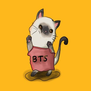 Funny BTS Fan Siamese Cat T-Shirt