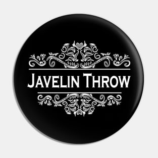 Sports Javelin Throw Pin