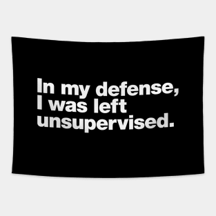 In my defense, I was left unsupervised. Tapestry