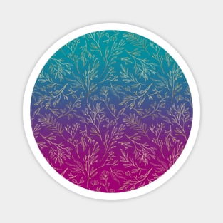 Floral Bold Sky Gradient Magnet