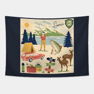 Scenic Long Lake Tapestry