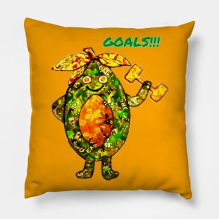 Avocado Healthy Lifestyle Goals Pillow