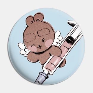 Needle Bear Cherub Pin