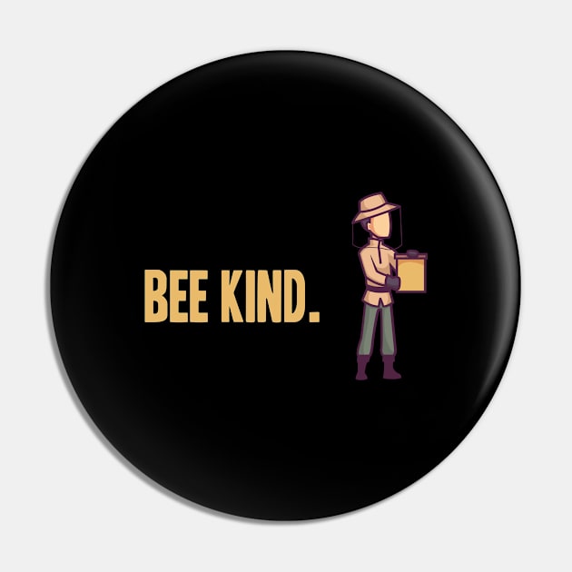 Bee Kind Beekeeper Beekeeping Gift Pin by skaterly