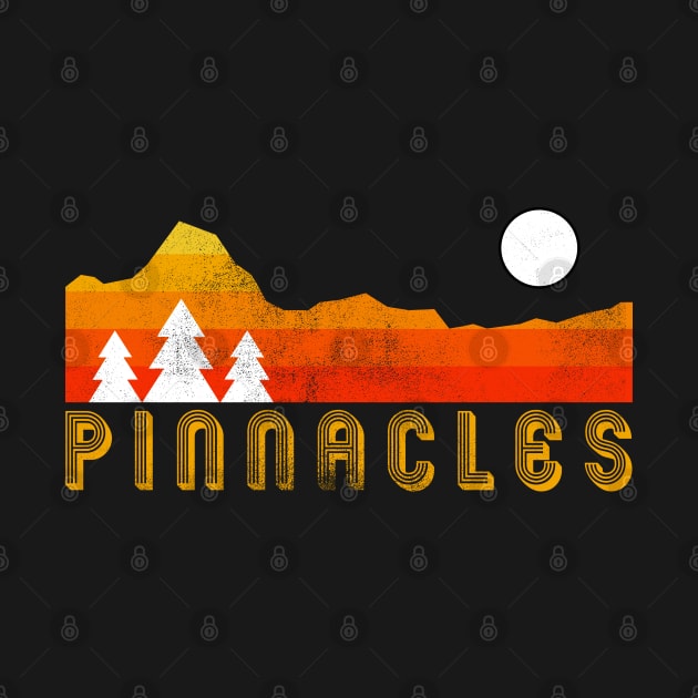 Pinnacles national park retro vintage by hardy 