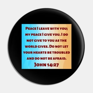 Bible Verse John 14:27 Pin