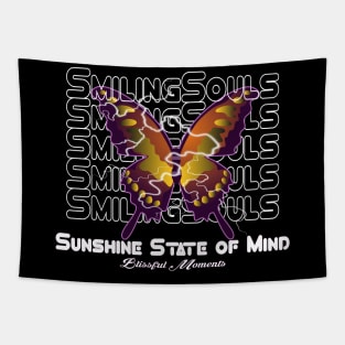 Smiling Souls Positive Forever for men and women Butterfly Bliss Embracing Positivity Tapestry