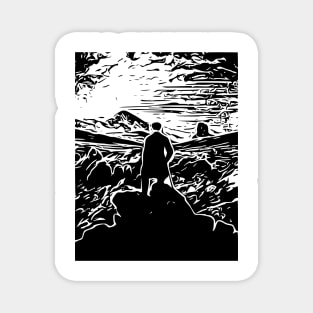 Caspar David Friedrich | Wanderer above the sea of fog Magnet