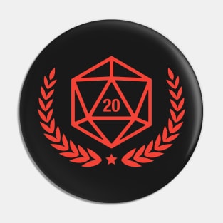 Dungeons and Dragons Critical Hit Roll - Gaming Pin