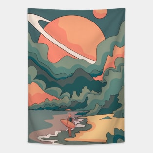 space beach Tapestry