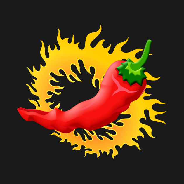 Pepper with Flame by sifis