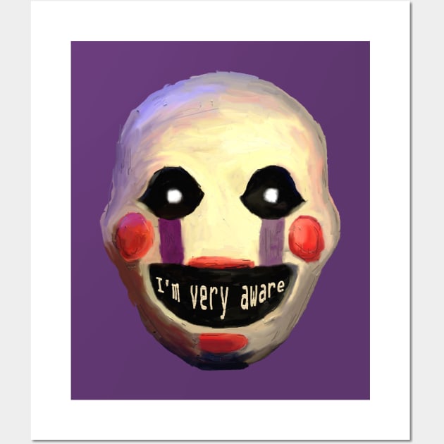 puppet, FNAF Art Print by heartfeltdesigns by Telahmarie