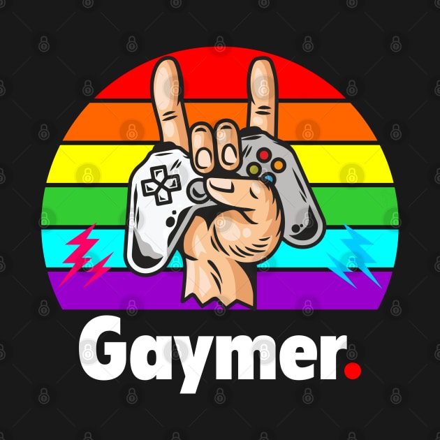 Gaymer the pride computer gamer by Peter the T-Shirt Dude