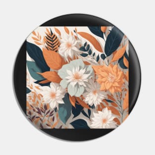 A Serenading Pattern of Blossoms Pin