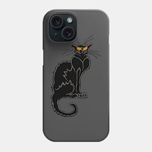 the black cat Phone Case