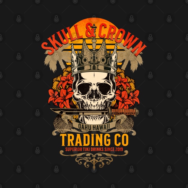 Skull & Crown Trading Co Oahu Hawaii Bar Lounge Tiki Drinks Hawaiian Collection by Joaddo