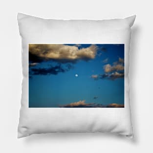 Moon Between The Clouds Pillow