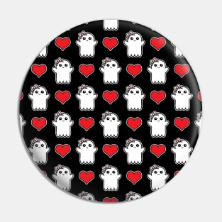 Cute Ghosts Pattern Pin