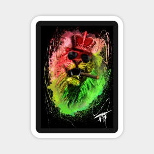 Rasta lion Magnet